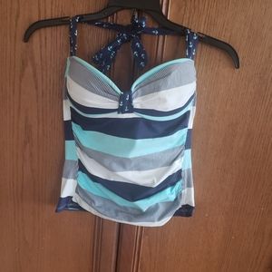 Tommy Bahama xs nautical halter tie tankini top
